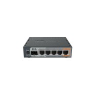 Mikrotik 5-Port Gigabt Ethernet Router, RB760iGS, 5* 10/100/1000Ethernetports, CPU nominal frequency: 880 MHz, 2* CPU core count, 4*CPU Threadscount, Size of RAM: 256 MB, Max Power cons 11W, 1x SFP ports, 1x USBports